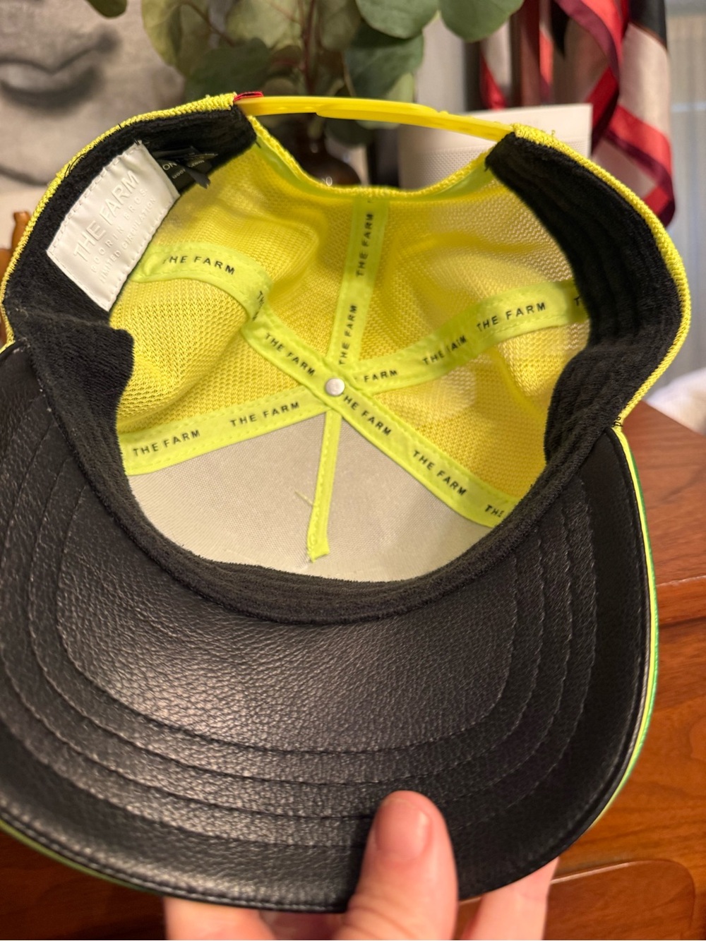 Goorin Bros The Farm Green Metallic Trucker Hat with Cow Patch - CASH - Picture 5 of 6